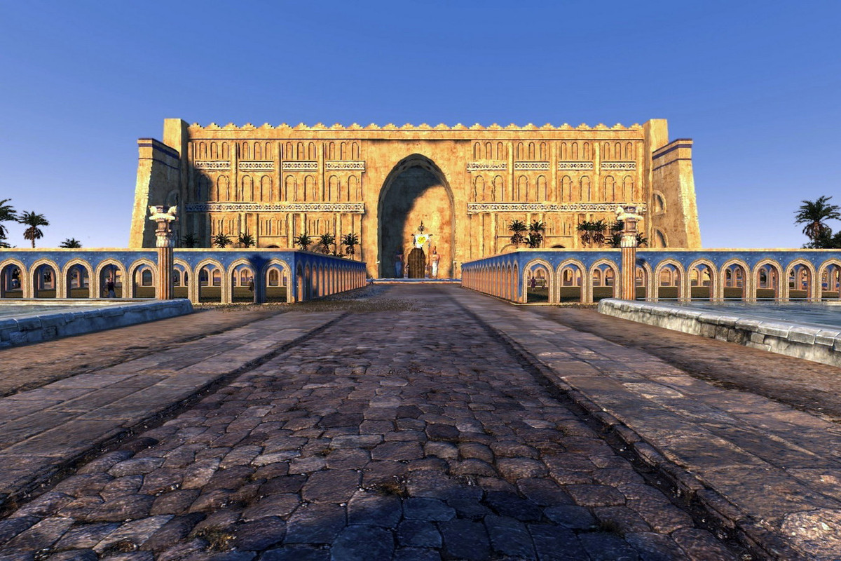 Điểm đặc biết nhất của cung điện Taq Kasra là một vòm cổng trung tâm có chiều cao 37 mét, rộng 26 mét và dài 50 mét. Ảnh: Steam Community.