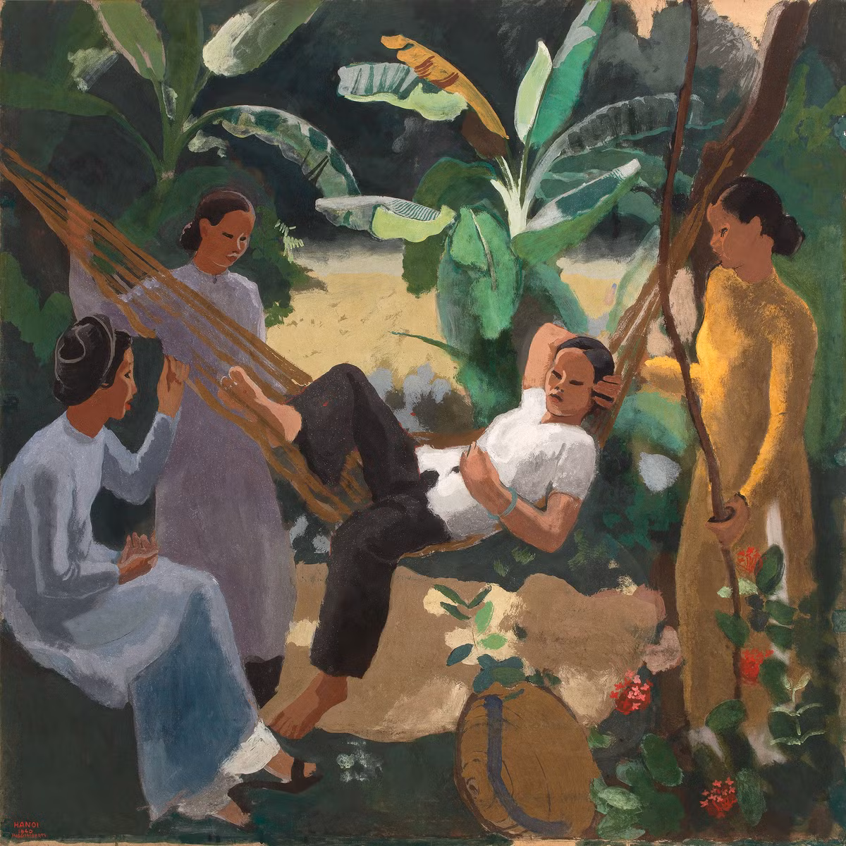 "Người đàn bà nằm võng".