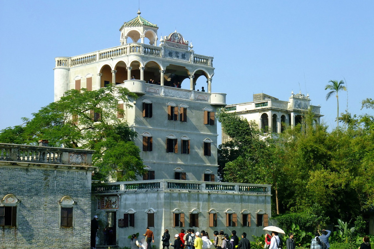 Từ giữa thế kỷ 19 đến đầu thế kỷ 20, phong trào xây dựng các điêu lâu phát triển mạnh ở Khai Bình cùng với sự trở về của những người Trung Quốc di cư sang Hoa Kỳ, Australia hay các nước Nam Á. Ảnh: Xjxy.vip.