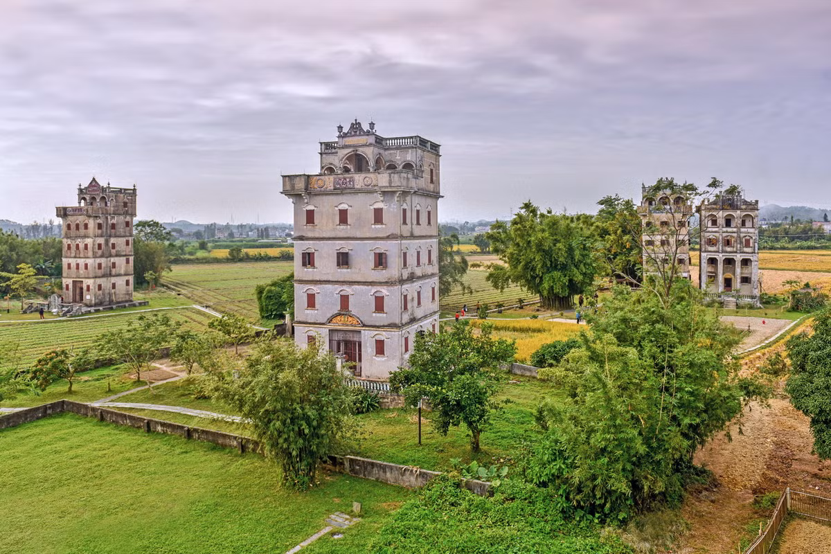  Khai Bình Điêu Lâu là tên gọi của một quần thể kiến trúc cổ độc đáo gồm hàng nghìn tòa nhà nhiều tầng được xây dựng ở Khai Bình, Giang Môn, Quảng Đông, Trung Quốc. Ảnh: Gzhu.edu.cn.