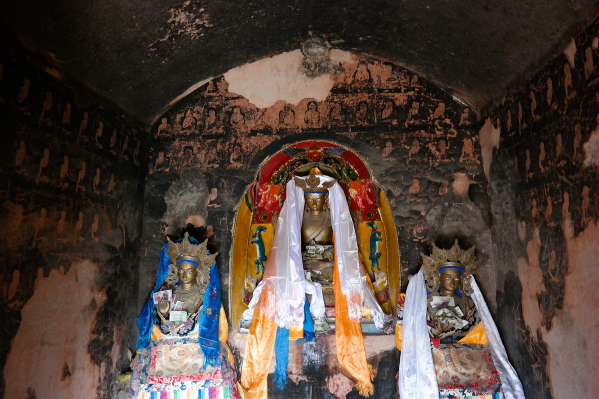 Nơi đây có thể được coi là một bảo tàng Phật giáo cổ độc đáo, phản ánh một giai đoạn phát triển hoàng kim của đạo Phật trên tuyến đường thương mại nổi tiếng nhất trong lịch sử văn minh nhân loại. Ảnh: Tsem Rinpoche.