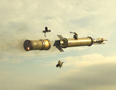 Tên lửa Starstreak vượt 1km trong 1 giây.