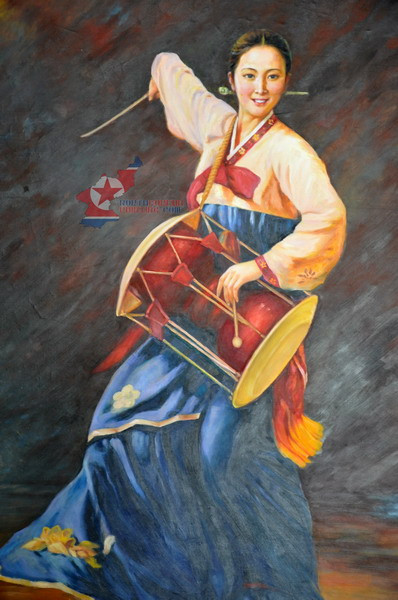 Vũ công truyền thống. Họa sĩ Chil Sung.