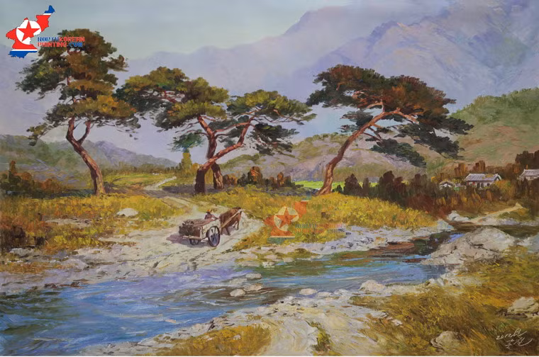 Vùng quê. Họa sĩ: Lee Hong Chul.