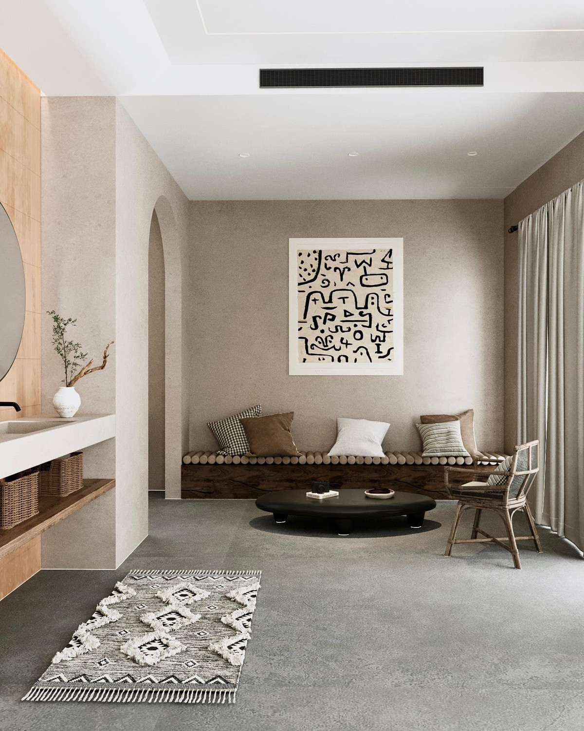 Khong gian biet thu don lap o Ha Noi mang hoi huong nghi duong-Hinh-4