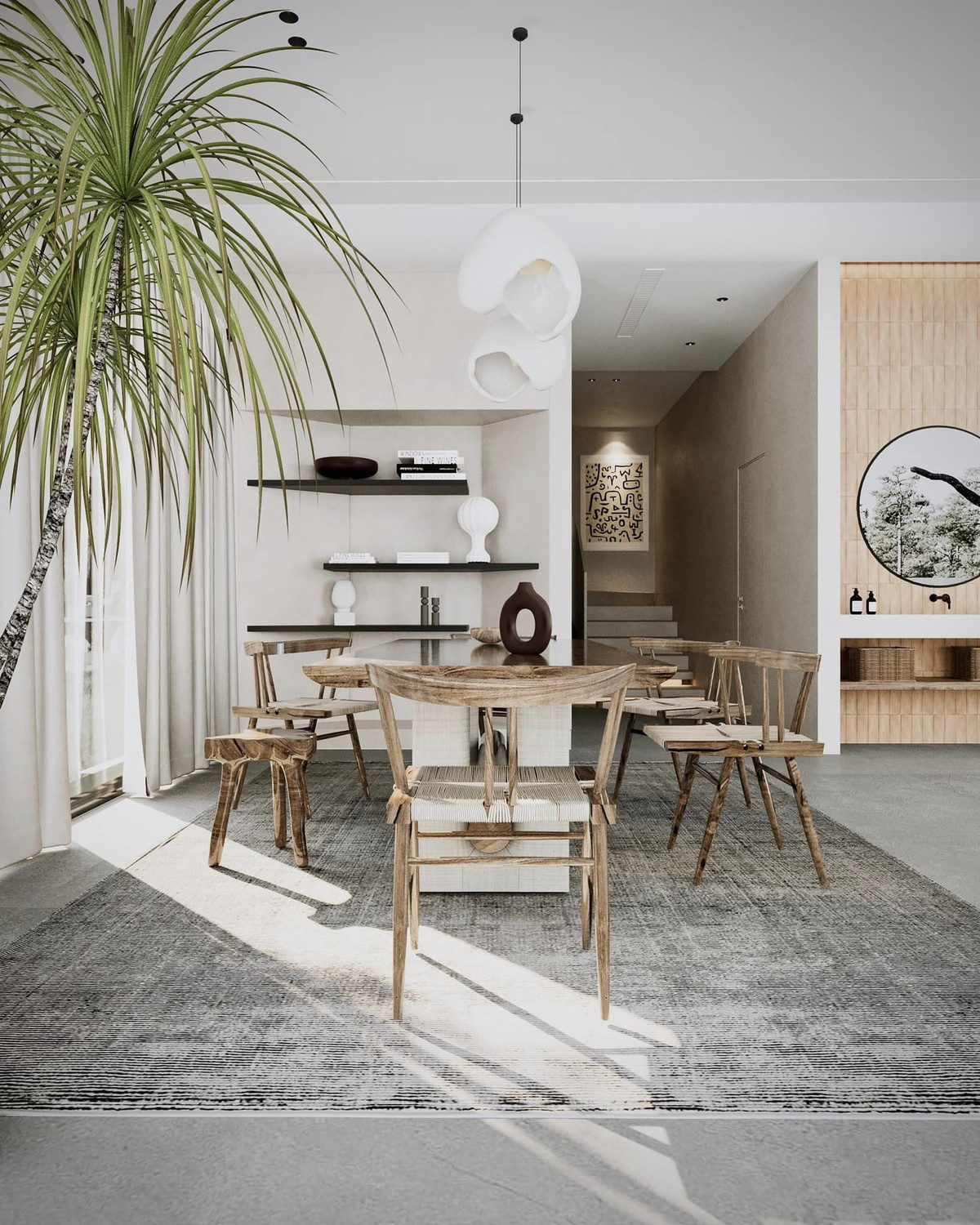 Khong gian biet thu don lap o Ha Noi mang hoi huong nghi duong-Hinh-3