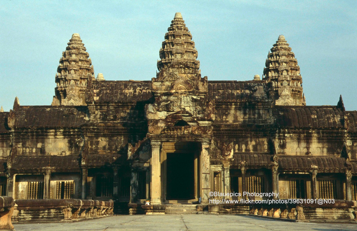 Khu vực tháp chính của Angkor Wat.
