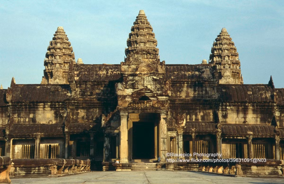 Khu vực tháp chính của Angkor Wat.