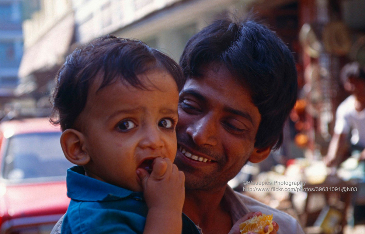 Chân dung hai bố con.