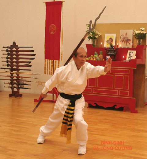 Xà mâu – một loại binh khí cổ của nhiều nền võ thuật. Ảnh: Binhdinh-salongcuong.org.