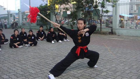 Thương hay giáo là loại vũ khí dài và là một trong những loại binh khí phổ biến nhất trong võ thuật. Ảnh: Internet.