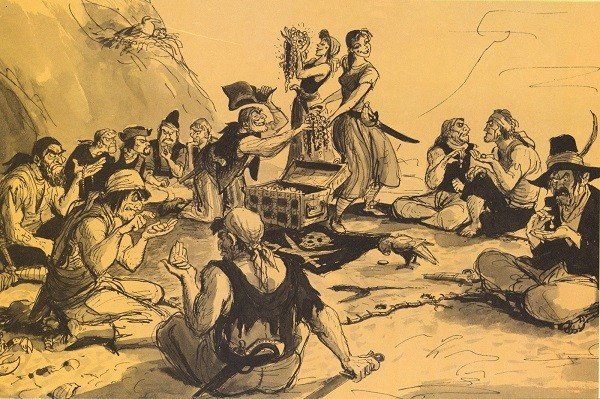 Vào một đêm cuối tháng 10/1720, tàu Rackham đang neo đậu ngoài khơi bờ biển Point Negril, Jamaica để ăn mừng phi vụ mới hoàn thành thì bị một chiếc tàu Hải quân Anh do thuyền trưởng Jonathan Barnet tấn công bất ngờ. Do đang trong tình trạng say rượu, nên đội quân cướp biển chống cự yếu ớt và nhanh chóng bị thu phục. Tất cả bọn cướp biển bị bắt về quy án trong đó có cả Mary và Anne.