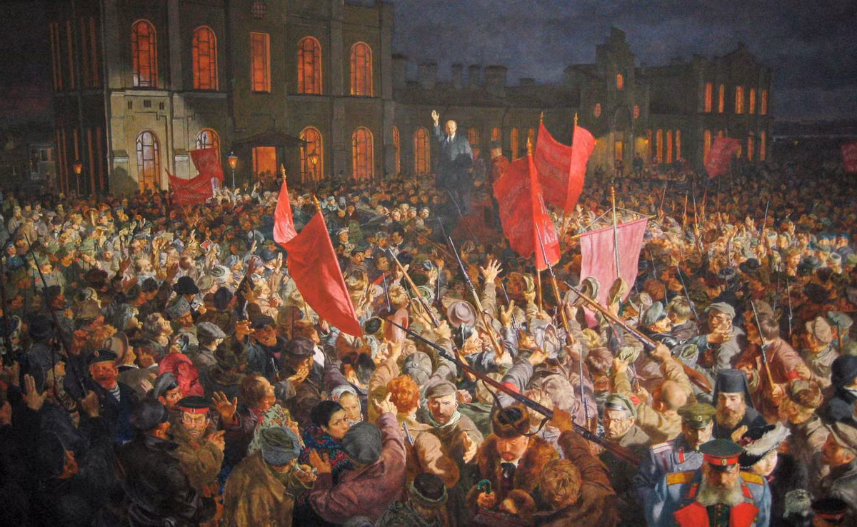  10. Một cột mốc trong nghiên cứu lịch sử. Trong cách tiếp cận lịch sử đương đại, Cách mạng Tháng Mười được các sử gia coi là một cột mốc khởi đầu cho kỷ nguyên hiện đại của thế giới. Ảnh: Workers International League.