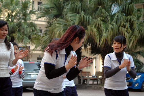 Buổi học nhiệt huyết của các bảo mẫu tương lai.