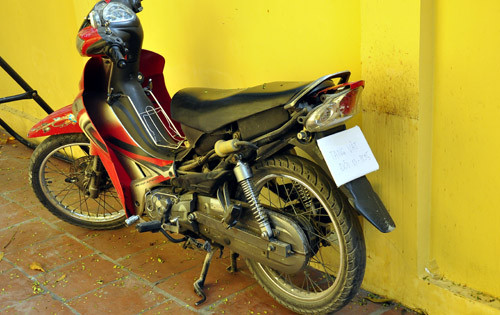 Chiếc xe đối tượng Đạt cướp của nạn nhân.