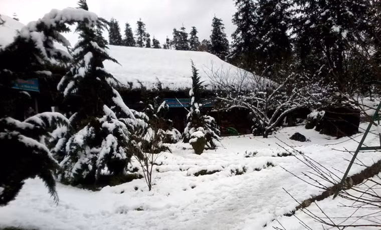 Không còn lối vào nhà.