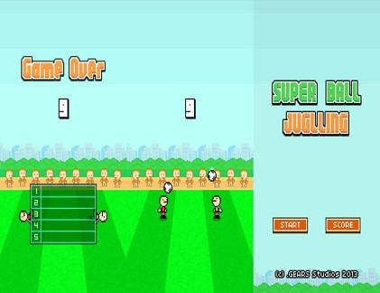 Super Ball Juggling là tựa game được đánh giá khó nhằn hơn nhiều so với Flappy Bird.