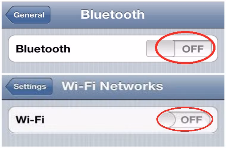 Nếu không dùng đến, hãy tắt Bluetooth hoặc Wifi để tiết kiệm pin.