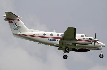 Chiếc máy bay bị nạn.