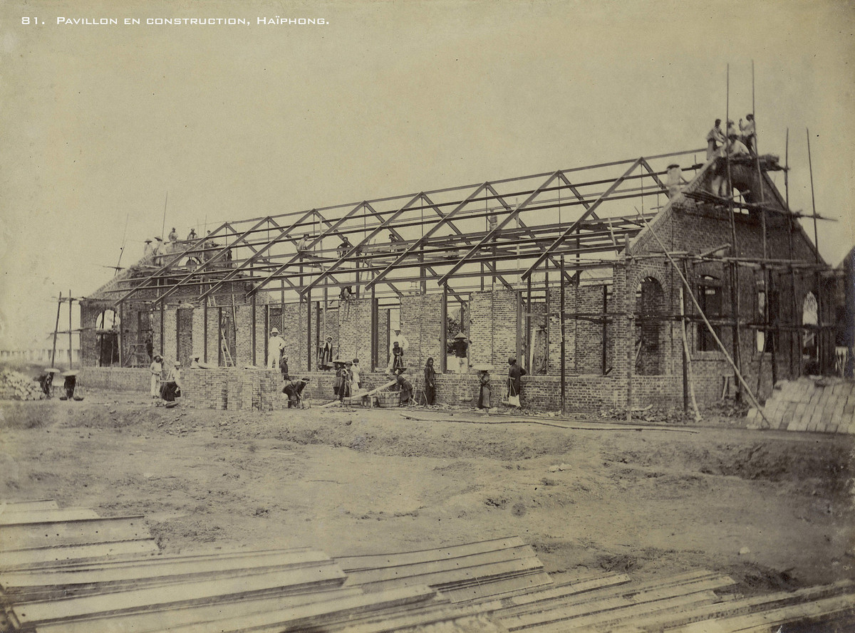 Một công trường xây dựng ở Hải Phòng.