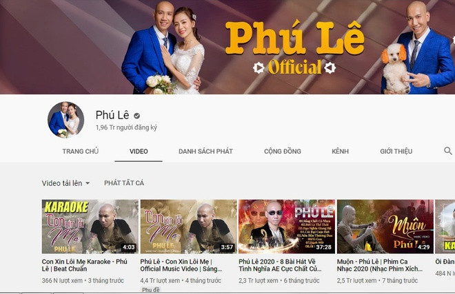 Phần lớn nội dung video của Phú Lê là các MV ca nhạc nói về tình anh em giang hồ, giảng giải đạo lý sống nhân nghĩa, hiếu thảo. Ảnh: YouTube.
