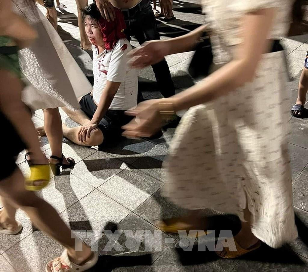 Hiện trường xảy ra vụ việc. Ảnh: TTXVN phát