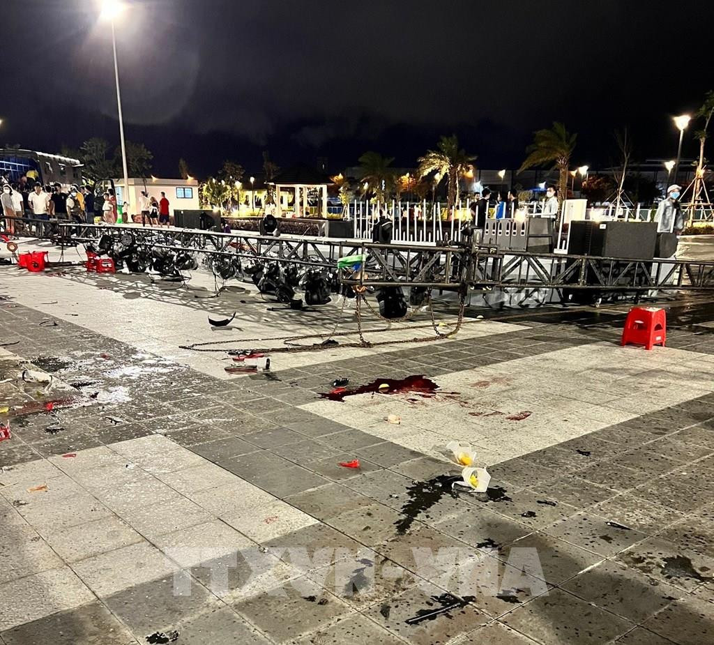 Hiện trường xảy ra vụ việc. Ảnh: TTXVN phát