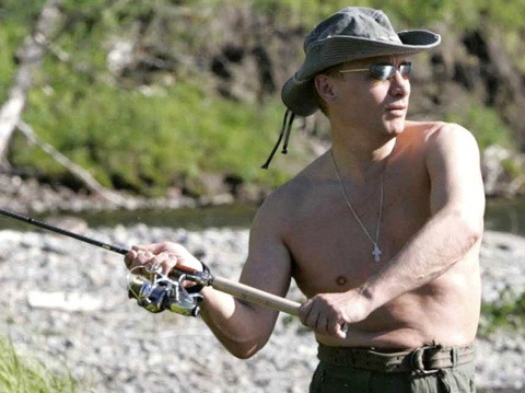 Tổng thống Putin cũng là một "cần thủ" có hạng.