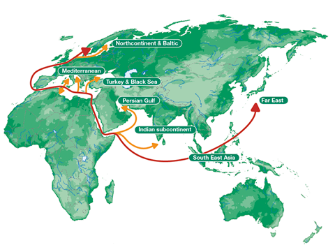 Kênh Suez là tuyến đường hàng hải huyết mạch nối liền Ấn Độ Dương với Đại Tây Dương.