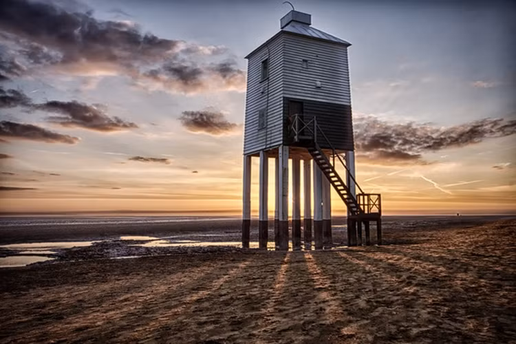 Hải đăng trên Vịnh Bridgewater, Vương quốc Anh.