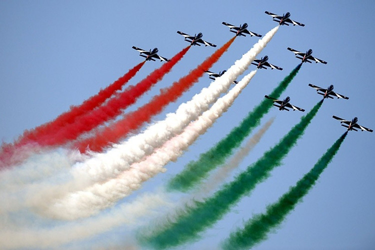 Đội bay của Không quân Italy tại Triển lãm hàng không ở Hungary.