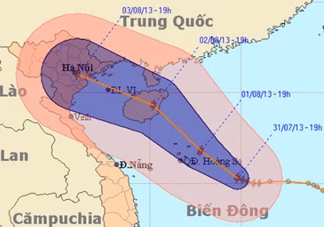 Đường đi của cơn bão Jebi sắp đổ vào Việt Nam.