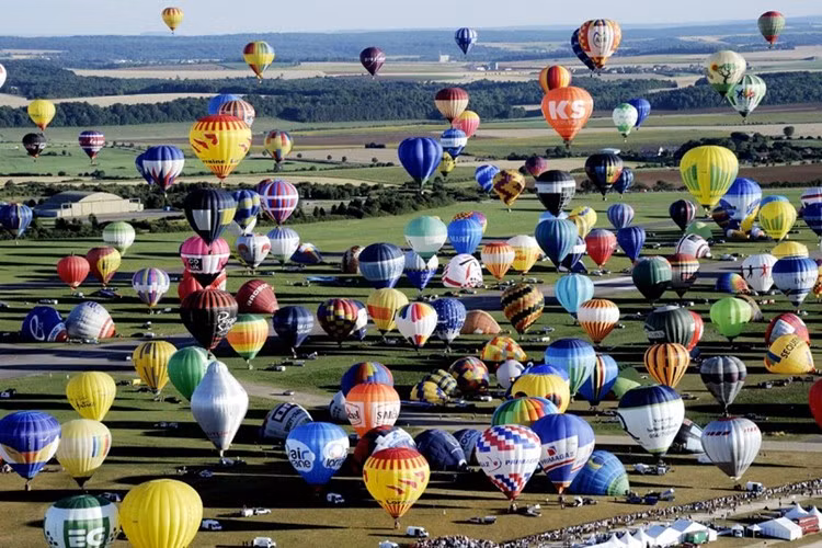 Lễ hội khinh khí cầu Lorraine Mondial ở miền Đông nước Pháp.