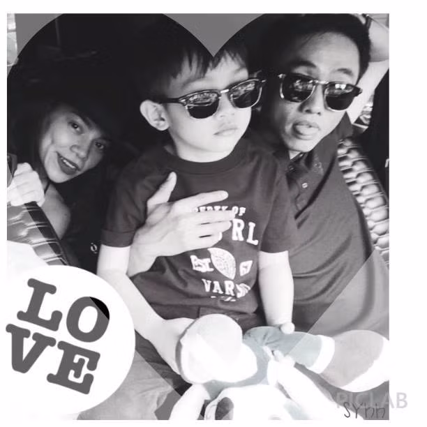 Hình ảnh hạnh phúc của gia đình Hà Hồ và con trai yêu.