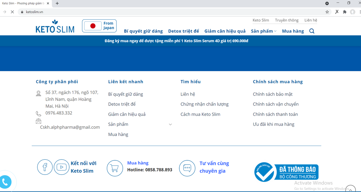 Vien sui Keto Slim: Ngo lo Bo Cong Thuong... co so nghien cuu mo ho?