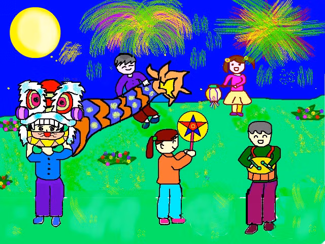 Đối với người Việt Nam, trẻ em thường rước những chiếc đèn lồng có nhiều hình dáng rực rỡ khác nhau, đánh trống và cùng nhau hát những bài đồng dao... vào dịp Rằm tháng 8. Đèn lồng của người Việt là biểu tượng cho sự ấm no, hạnh phúc và tình cảm gia đình. Những chiếc đèn lồng được làm từ thế kỷ XII, dưới thời nhà Lý.