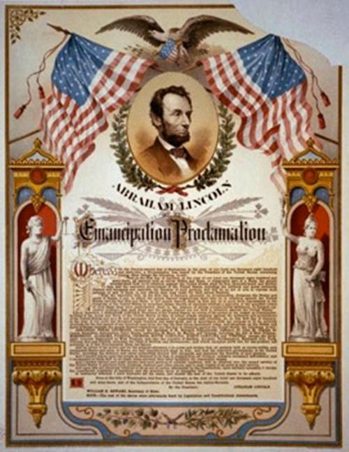 5. Tuyên ngôn Giải phóng Nô lệ năm 1863 đã đặt nền móng cho Bản Hiến pháp Sửa đổi lần thứ 13 năm 1865, giải phóng 4 triệu nô lệ Mỹ.