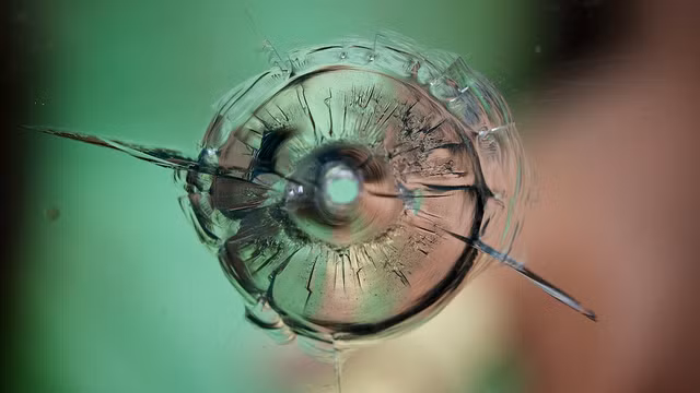 Tất cả cửa kính ở Nhà Trắng đều sử dụng loại kính chống đạn mạnh nhất. Ảnh chụp viên đạn để lại vết trên kính sau khi bắn ở khoảng cách 640m. Những tấm kính này được lắp từ những năm 1950 để đảm bảo an toàn cho Tổng thống và các nhân viên trong tòa nhà.