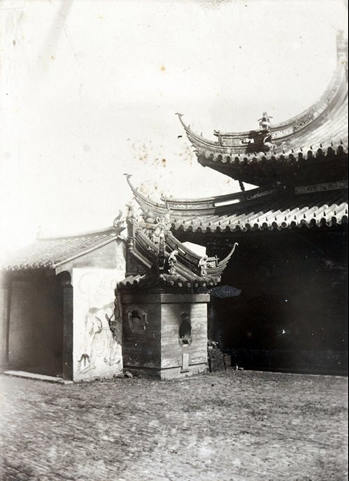 Một ngôi nhà mang đậm phong cách kiến trúc truyền thống ở Thượng Hải, Trung Quốc.