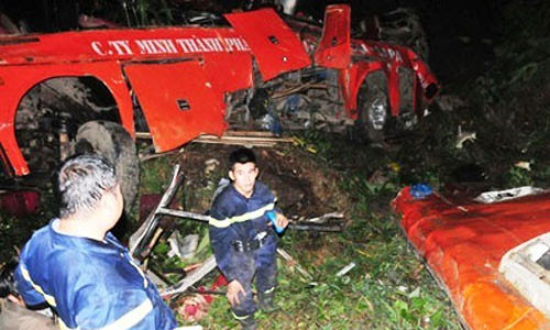 Hiện trường vụ tai nạn tại Bát Xát, Lào Cai.