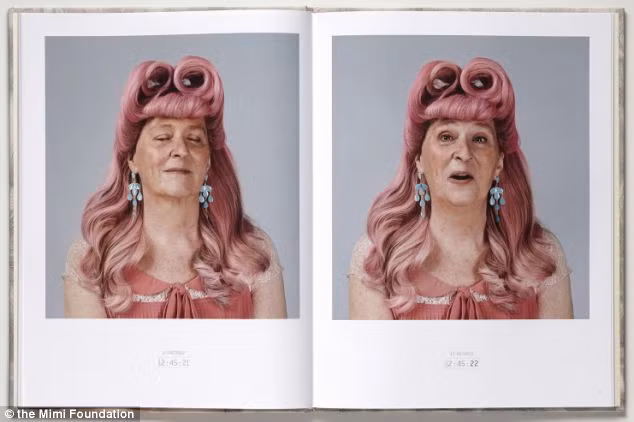 Jeannine vô cùng bất ngờ khi nhìn thấy hình ảnh "toàn màu hồng" của mình.