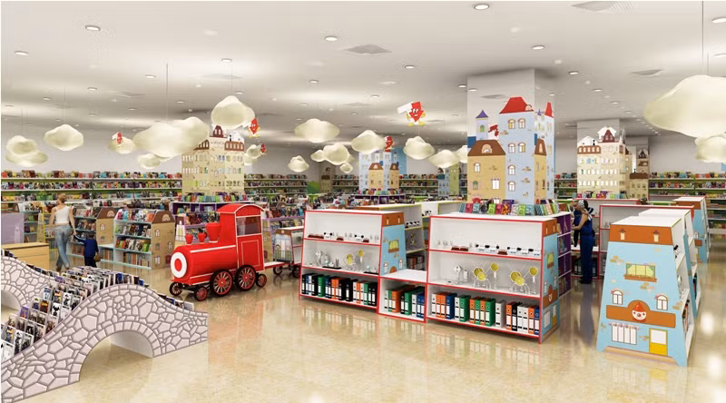 Không chỉ thế, các bé và phụ huynh còn có thể tìm thấy ở đây tới gần 1.500 chủng loại thiết bị văn phòng phẩm độc đáo cùng đồ dùng học tập chất lượng cao, đa dạng về mẫu mã từ các thương hiệu nổi tiếng cả trong nước và quốc tế.