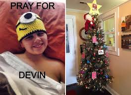 Devin được đưa về nhà để đón Giáng sinh cuối cùng bên gia đình ở Port Clinton. Em được chẩn đoán ung thư não mùa hè năm 2012, và qua đời hôm thứ Hai.