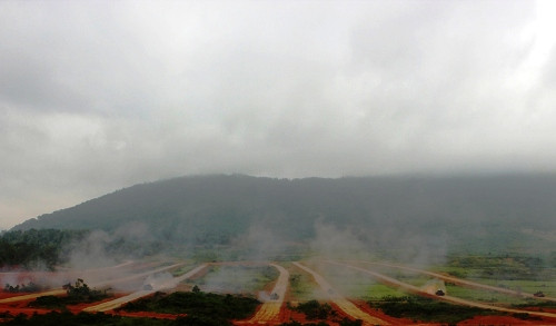 Bắn chiến đấu trong diễn tập của đại đội tăng.