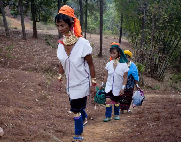 Những người phụ nữ cho rằng, họ hoàn toàn có thể chấp nhận được tập tục này. Nhưng khổ nhất là vào mùa hè, khi những chiếc vòng cổ nóng như thiêu như đốt.