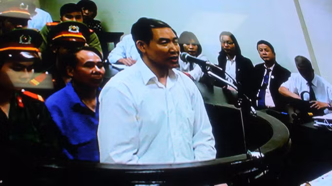 Dương Chí Dũng nói lời sau cùng tại tòa (ảnh chụp màn hình)