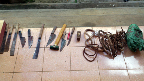 Các phương tiện các đối tượng dùng để ăn trộm trâu, bò, ngựa.