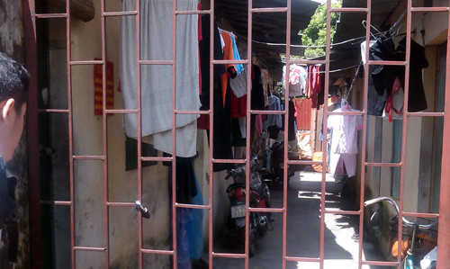 Khu trọ nơi xảy ra vụ việc.