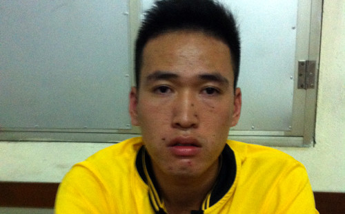 Nam thanh niên điều khiển xe gian bỏ chạy vẫn không thoát.