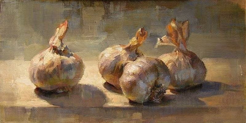 Việc dùng tỏi để trừ tà chỉ nên được coi là một quan niệm dân gian có tác dụng trấn an tinh thần của những người đang sống. Ảnh: The Art Spirit Gallery.